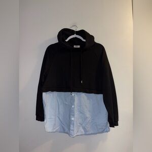 Golly — Black Hoodie Blouse